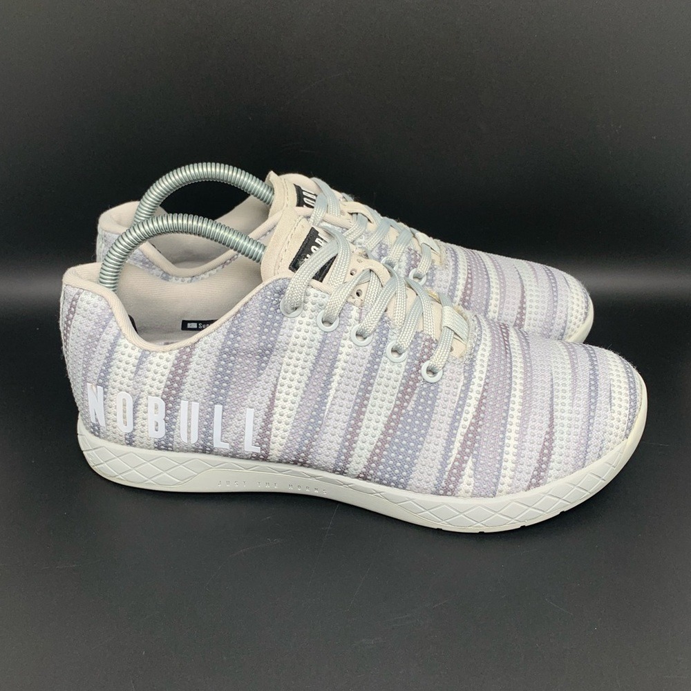 NOBULL SuperFabric Trainer Striped Cross Training Shoes Women's Sz 9.5